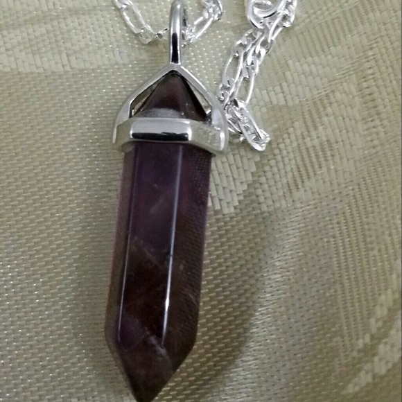 Amethyst & silver Necklace 5⭐️‼️ - Picture 5 of 7